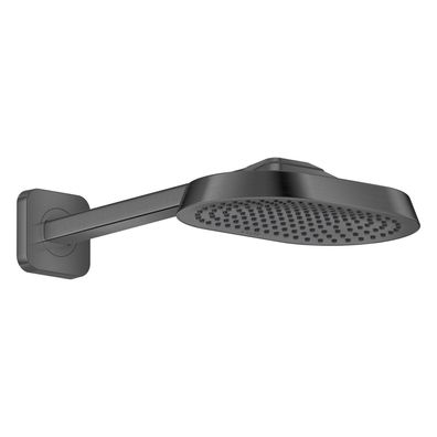 AXOR ShowerSphere Kopfbrause 250/160 1jet EcoSmart mit Brausearm, Brushed Black Chrom