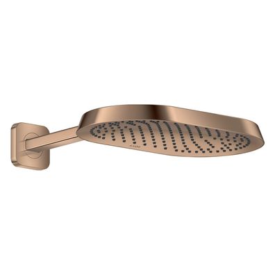 AXOR ShowerSphere Kopfbrause 370/220 1jet EcoSmart mit Brausearm, Polished Red Gold