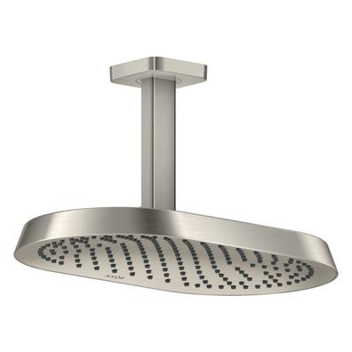 AXOR ShowerSphere Kopfbrause 370/220 1jet EcoSmart mit Deckenanschluss, Edelstahl Opt