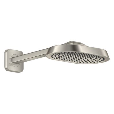 AXOR ShowerSphere Kopfbrause 250/160 1jet EcoSmart mit Brausearm, Edelstahl Optic