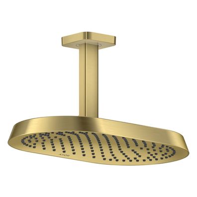 AXOR ShowerSphere Kopfbrause 370/220 1jet EcoSmart mit Deckenanschluss, Brushed Brass
