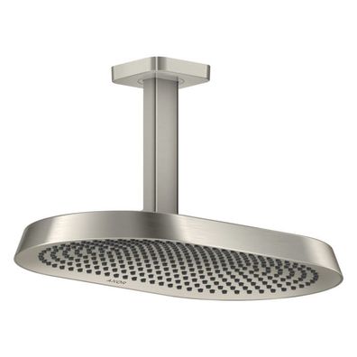 AXOR ShowerSphere Kopfbrause 370/220 2jet EcoSmart mit Deckenanschluss, Edelstahl Opt