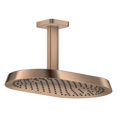 AXOR ShowerSphere Kopfbrause 370/220 1jet EcoSmart mit Deckenanschluss, Polished Red