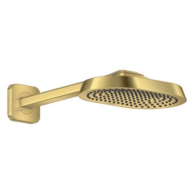 AXOR ShowerSphere Kopfbrause 250/160 1jet EcoSmart+ mit Brausearm, Brushed Gold Optic