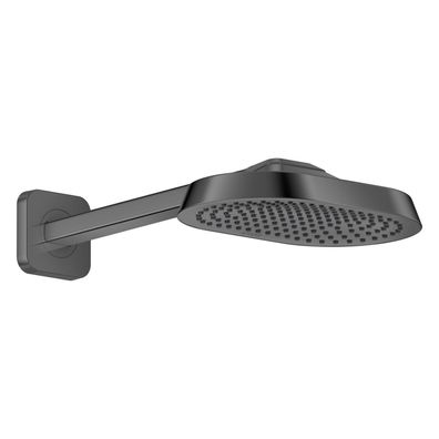 AXOR ShowerSphere Kopfbrause 250/160 1jet EcoSmart mit Brausearm, Polished Black Chro