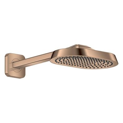 AXOR ShowerSphere Kopfbrause 250/160 1jet EcoSmart+ mit Brausearm, Polished Red Gold