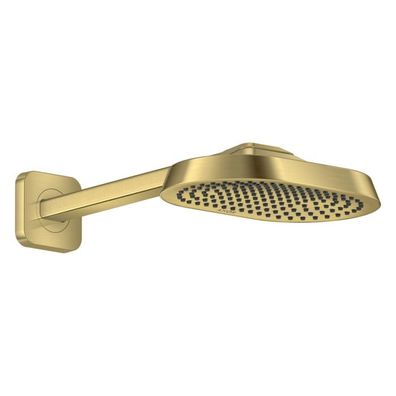 AXOR ShowerSphere Kopfbrause 250/160 1jet EcoSmart+ mit Brausearm, Brushed Brass