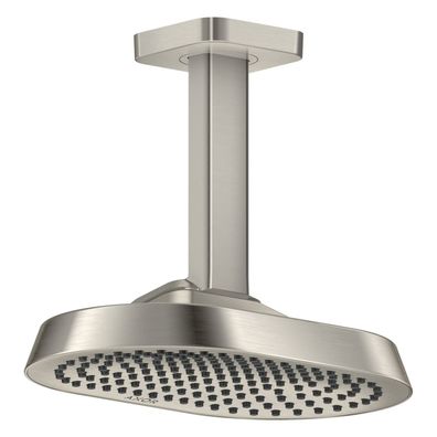 AXOR ShowerSphere pomme de douche 250/160 1 jet avec raccord plafond, finition acier