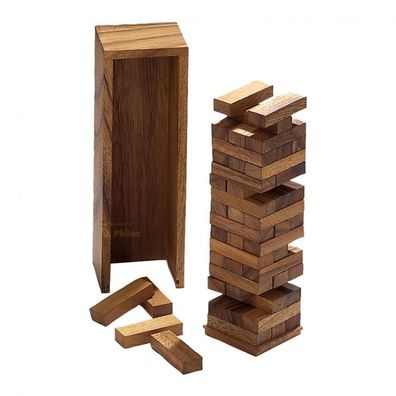 Verflixter Turm - groß - Samena-Holz - 300mm hoch