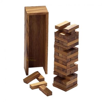 Verflixter Turm - klein - Samena-Holz - 240 mm hoch