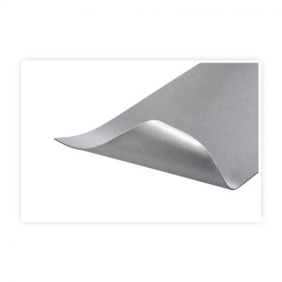 Wachsfolien silber - 12 Stück - 20 x 10 cm