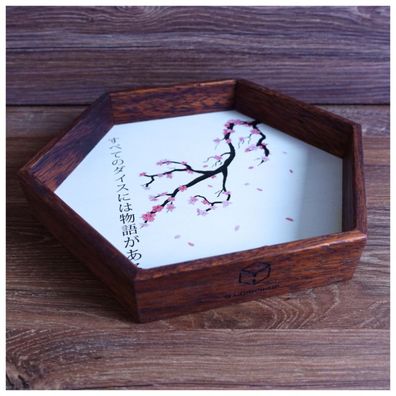Wooden Dice Tray - Kanji