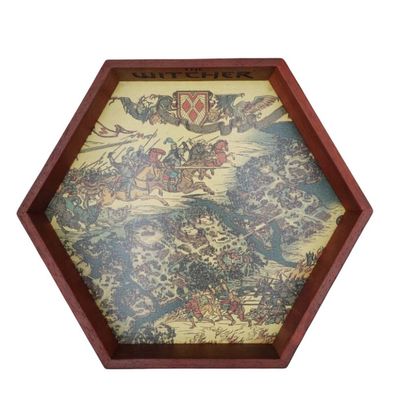 Wooden Dice Tray - The Witcher