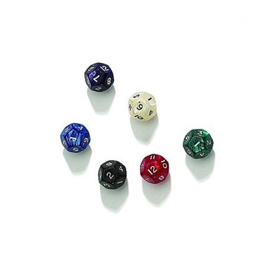 Würfel - 12-seitig - pearl - 50 Stück