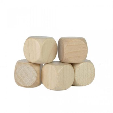 Würfel - Blanko - natur - W6 - Ahorn - Holz - 16 mm