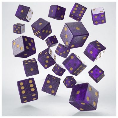 Würfel - D6s - Shimmering Purple/Gold