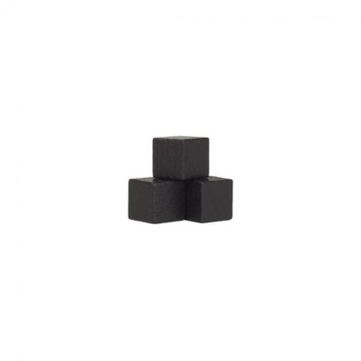 Würfel - Quader - kantig - 10mm - schwarz