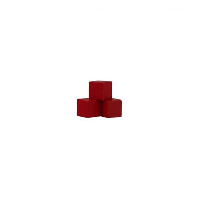 Würfel - Quader - kantig - 8mm - rot
