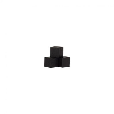 Würfel - Quader - kantig - 8mm - schwarz