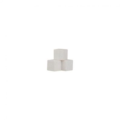 Würfel - Quader - kantig - 8mm - weiss