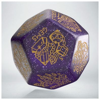 Würfel - Treasure Generator - Shimmering Purple&Gold