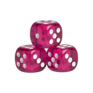 Würfel - Venedig - rosa - Kunststoff - 16 mm