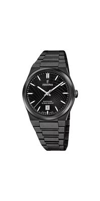 Festina SWISS MADE HERREN UHR NUEVA I-SIZE F20080/1 Edelstahl Armband