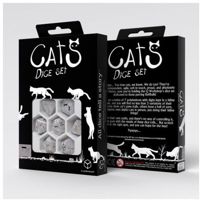 Würfelset - CATS - Purrl - 7 Würfel