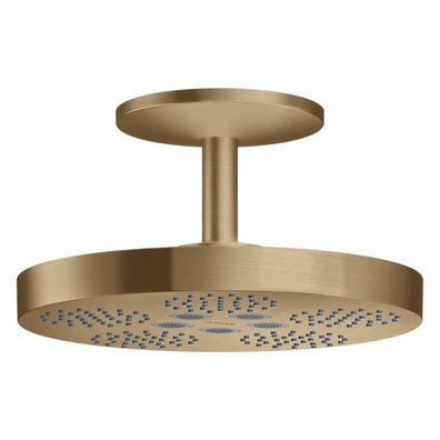 AXOR One Kopfbrause 280 2jet mit Deckenanschluss, Brushed Bronze