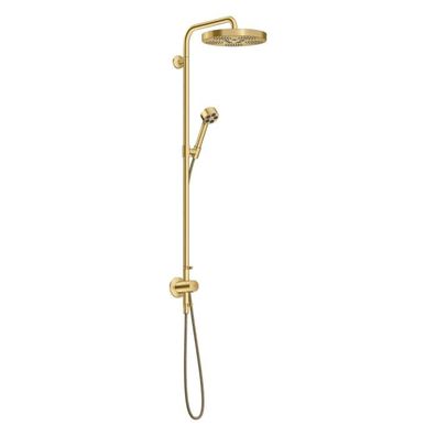 AXOR One Showerpipe mit Thermostat und Kopfbrause 280 1jet EcoSmart Unterputz, Brushe