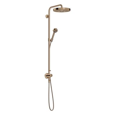 AXOR One Showerpipe mit Thermostat und Kopfbrause 280 1jet EcoSmart Unterputz, Polish