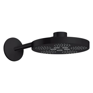 AXOR One Kopfbrause 280 2jet mit Brausearm, Mattschwarz