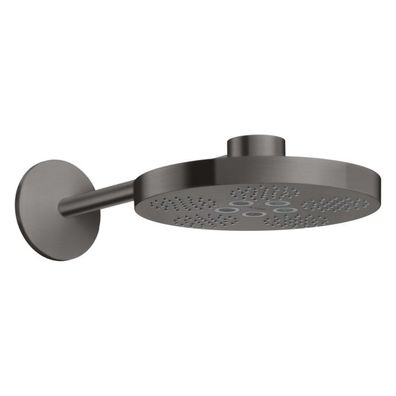 AXOR One Kopfbrause 280 2jet mit Brausearm, Brushed Black Chrome