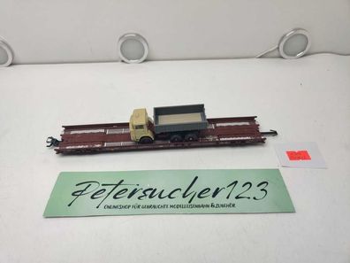 Märklin H0 AC 4740 Niederflurwagen "Rollende Landstr." / Saadkms 690 / DB / Kipper