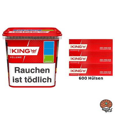 The King Red Volumentabak 280g Mega Box, Hülsen
