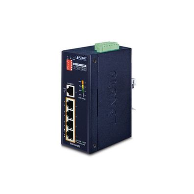 PLANET 5-Port Industrial Ethernet Switch w/ 4 PoE (-40 75