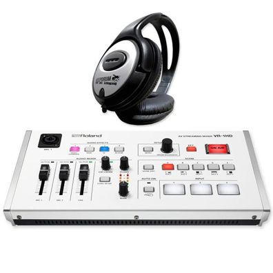 Roland Streaming Mixer VR-1HD mit Kopfhörer