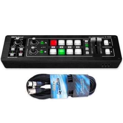 Roland Video Switcher V-1HD+ HD Plus mit XLR-Kabel