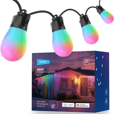 Neewer LED-Lichterkette NR01-45 mit App-Steuerung 45m