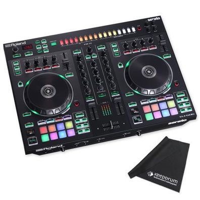 Roland DJ Controller DJ-505 2-Kanal 4-Deck DJ-Pult mit Tuch