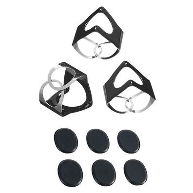 PinchClip Beckenklammer 3er Set Schwarz mit Dämpfer Pads