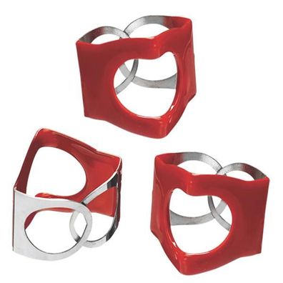 PinchClip Beckenklammer 3er Set Rot