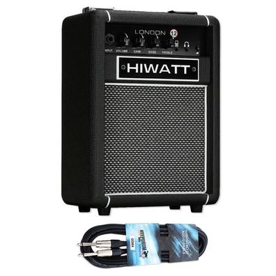 Hiwatt Gitarren-Verstärker London 12 Combo Schwarz mit Kabel