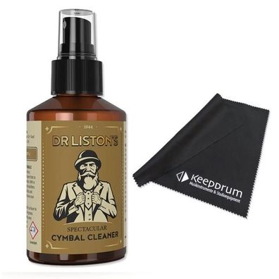 Dr Listons Beckenreiniger Spectacular Cymbal Cleaner mit Tuch