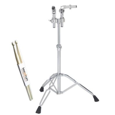 Pearl T-935 Doppel-Tomstativ mit Drumsticks