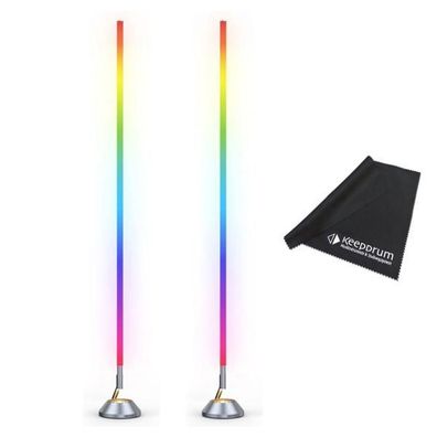 Neewer Dauerlicht NF01 Stablicht RGB Smart-Standleuchte 2 Stück mit Tuch