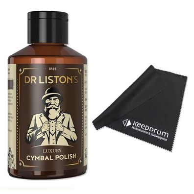Dr Listons Becken-Politur Luxury Cymbal Polish mit Tuch