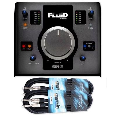 Fluid Audio Interface SRI-2 Interface und Monitor-Controller mit Kabel