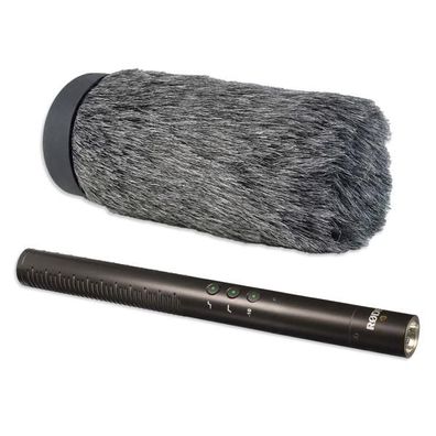 Rode Mikrofon NTG-4 Richtmikrofon mit keepdrum Fell-Windschutz