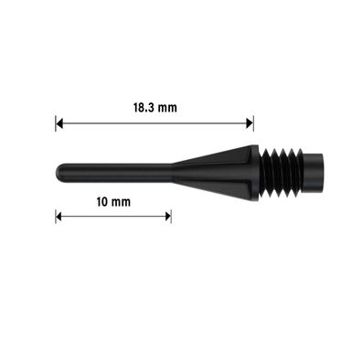 Bull´s Starpointspitzen Softdartspitzen 100 Stück Beutel schwarz